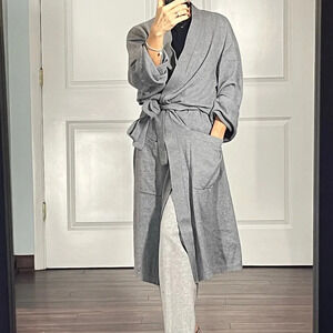 M.I.L.A long belted cashmere blend sweater coat size S